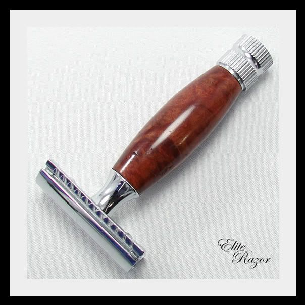 New Custom Red Mallee Burl Merkur 34C Double Edge Razor  