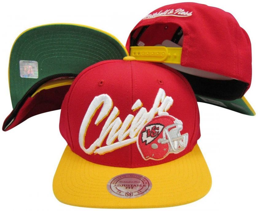 Kansas City Chiefs Snapback Hat Mitchell & Ness NE99Z  