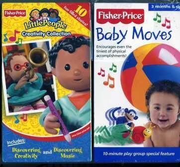   Little People Creativity Collection & Baby Moves Shows VHS Lot NEW