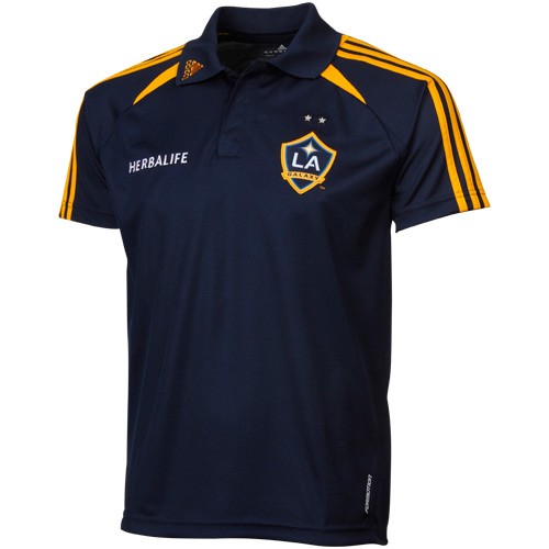 adidas L.A. Galaxy ClimaCool Jersey Polo   Navy Blue 886409399446 