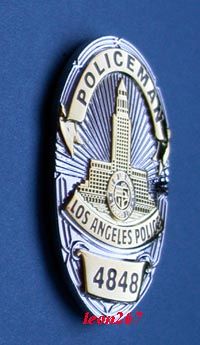 DRAGNET FRIDAYS PARTNER GANNON 4848 MINI BADGE PIN  