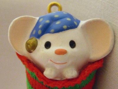 1981 HALLMARK ORNAMENT   Stocking Mouse   QX412 2  