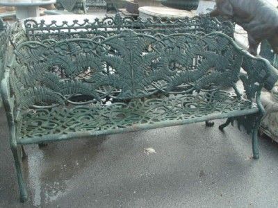 CAST IRON VICTORIAN STYLE GARDEN FERN BENCH HD1002  