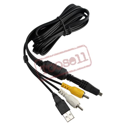 USB AV Cable 8P for Camera Nikon Panasonic Fuji SONY US New  