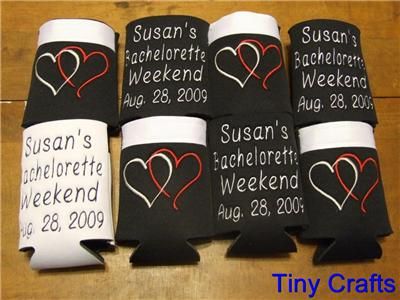 Personalized Soda/Beer Can Koozie  Wedding/Bride/Groom  