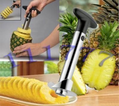 Steel Fruit Pineapple Corer Slicer Peeler Cutter Parer  