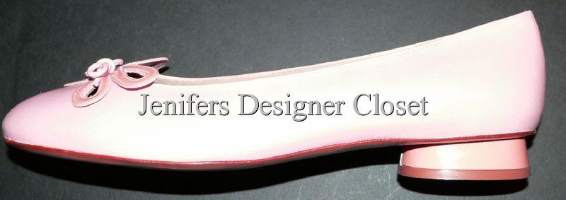   WEITZMAN ballet flats shoes career 9 pink flower heels designer  