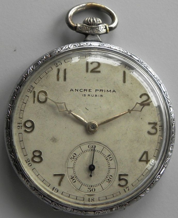 ANTIQUE ANCRE PRIMA old SWISS POCKET WATCH  