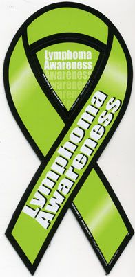 LYMPHOMA Awareness 2 in 1 Car Ribbon Magnet /  FOR 2ND 