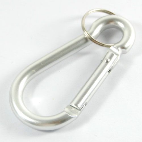 Aluminium Carabiner Clasp Clip Snap Hook w/Key Chain  