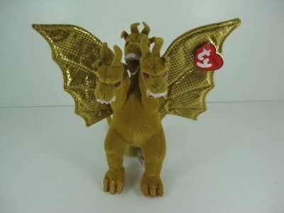 Ty Classic Rare King Ghidorah Japan Exclusive Beanie Baby 3 Three 