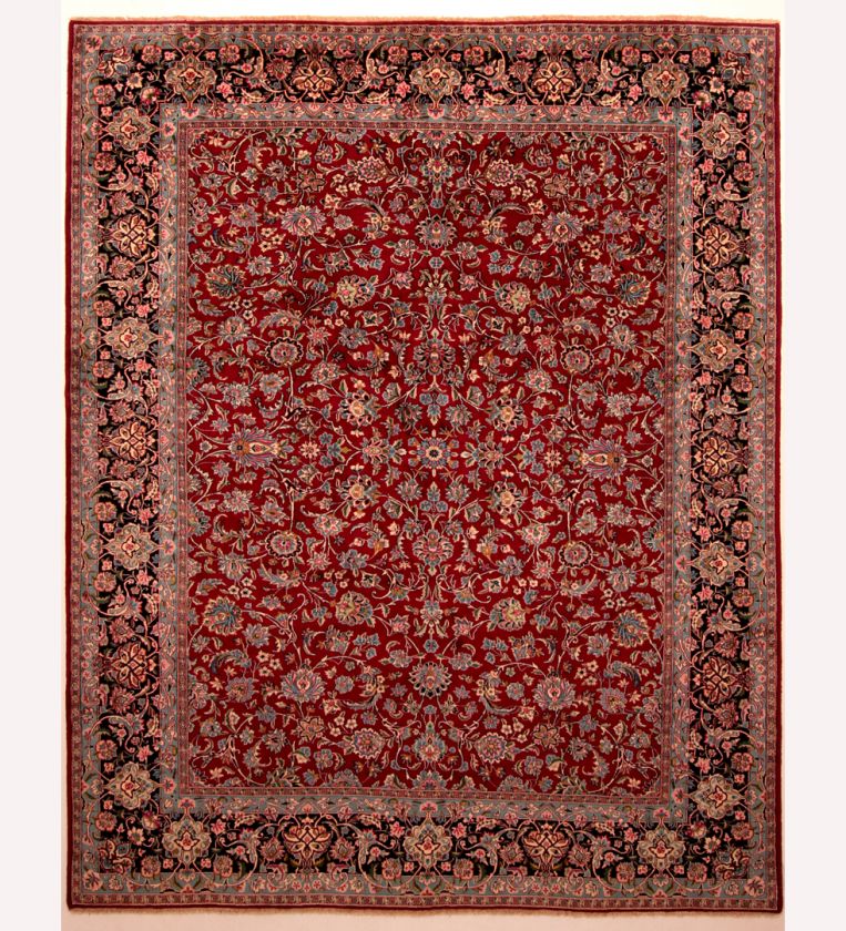 Hand Knotted Persian Kerman Wool Persian Rug 10 x 13  