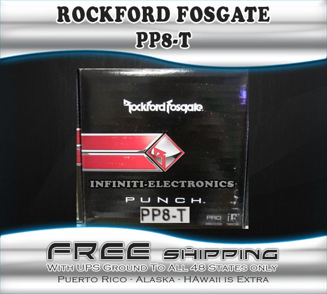 NEW ROCKFORD FOSGATE PP8 T 1.5 8 OHMS CAR AUDIO TWEETER PP8T  