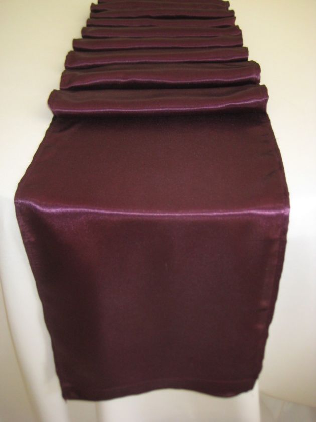 NEW SANGRIA SATIN WEDDING TABLE RUNNER TABLERUNNER  