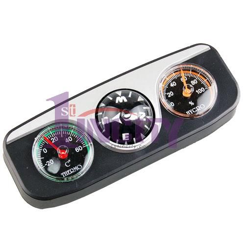 in1 Car Auto compass thermometer hygrometer With Base  