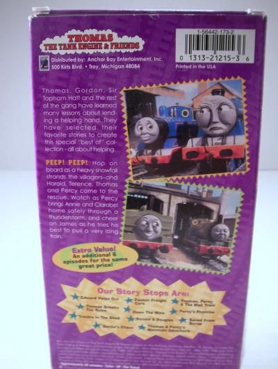   Engine & Friends Thomas & His Friends Help Out Childrens VHS Tape